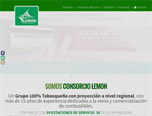 Tablet Screenshot of consorciolemon.com.mx
